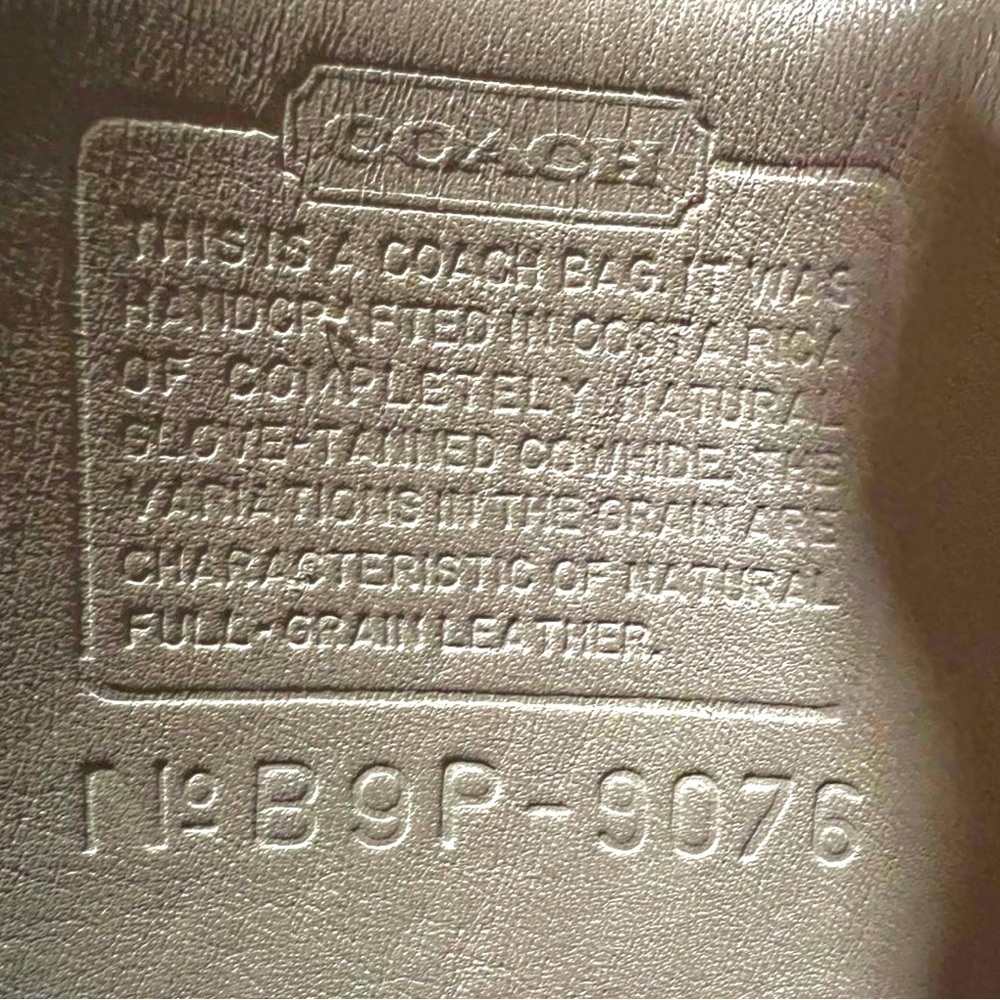 Vintage COACH Companion Bone Glove Tanned Leather Flap Crossbody Bag 9076 - Picture 11 of 17
